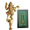 Decorative Brass Dancing Ganesha Spoon Wall Art for Living Room Office House Pooja Room Hindu God Statue Modern Artwork Return Gift Pooja Favor Showpiece